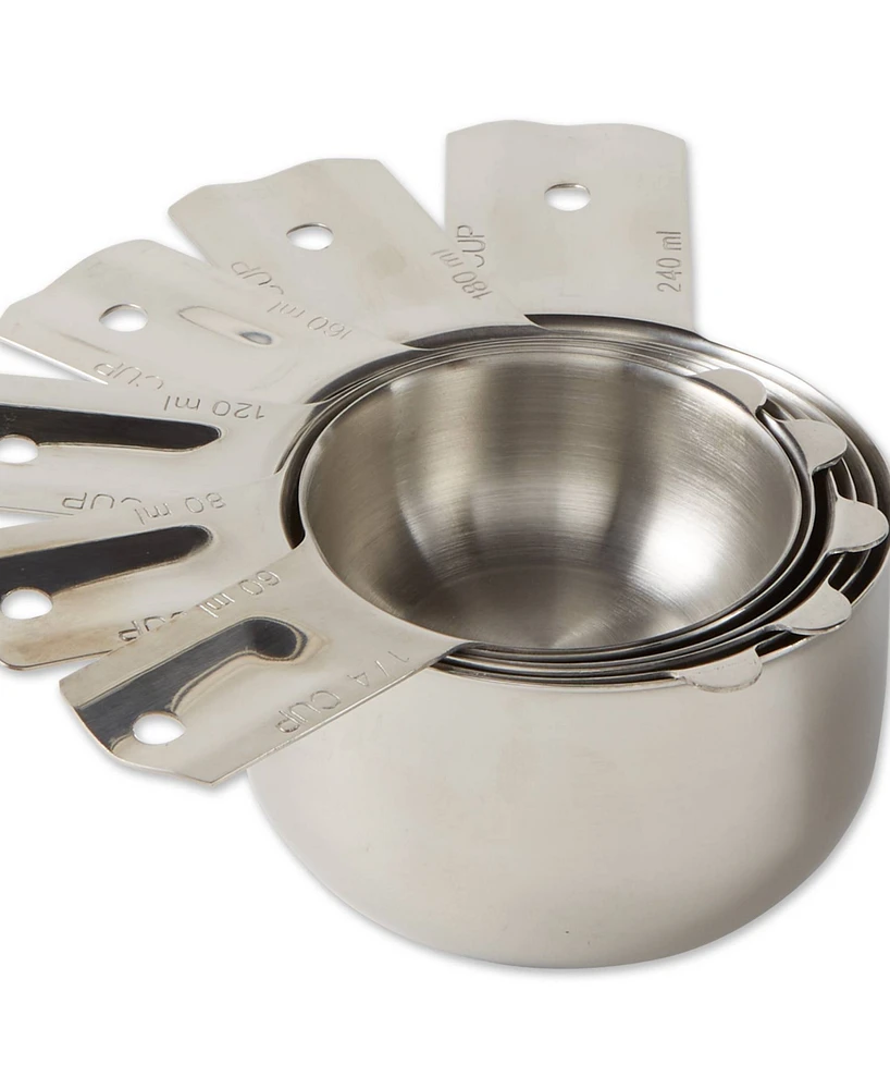 Rsvp International Endurance Stainless Steel 6 Piece Nesting Measuring Cup Set