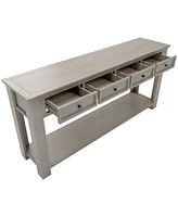 Streamdale Furniture Console Table/Sofa Table With Storage Drawers And Bottom Shelf For Entryway Hallway