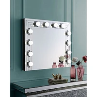 Streamdale Furniture Noralie Accent Mirror Mirrored & Faux Diamonds