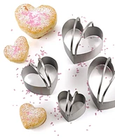 Rsvp International Endurance Stainless Steel 4 Piece Heart Shaped Nesting Biscuit Cutter Set
