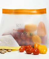 Rsvp International Polyethylene 2 Piece 10" x 7.6" Eco Stand-n-Seal Bag