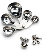 Rsvp International Endurance 18/8 Stainless Steel 5 Piece Teardrop Measuring Cup Set