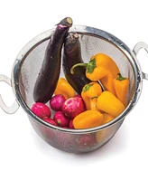 Rsvp International Endurance Stainless Steel 4 Quart Wide Rim Mesh Colander Basket
