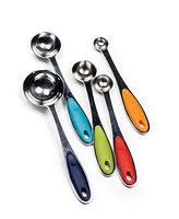 Rsvp International Endurance Stainless Steel 5 Piece Measuring Spoon Set - Color Handles