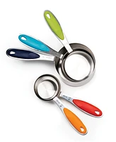 Rsvp International Endurance Stainless Steel 5 Piece Measuring Cup Set - Color Handles