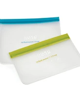 Rsvp International Polyethylene 2 Piece 9" x 8.25" Eco Press-n-Seal Bags