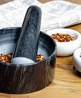 Rsvp International Black Marble Mortar Pestle Set