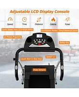 2 Hp Folding Treadmill Motorized Running Machine 12 Preset Program & Lcd Display