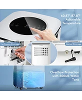 Costway 9000 Btu Air Cooler 3 in 1 Portable Air Conditioner w/Fan & Dehumidifier