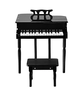 30 key Toy Grand Baby Piano w/ Kids Bench Wood