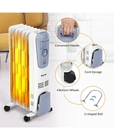 Costway 1500W Electric Oil Filled Radiator Space Heater