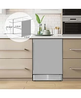 24" Beverage Refrigerator with Removable Shelves & Adjustable Temperature Cooler