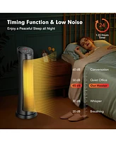 Costway 1500W Portable Electric Ptc Heater Swing Space Heater