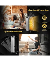 Costway 1500W Oil-Filled Radiator Heater Portable Electric Space Heater 3 Heat Settings