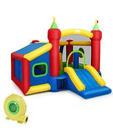 6-in-1 Inflatable Bounce House Bouncy Castle Blow up Toddler Bouncy House