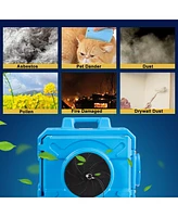 Costway Industrial Commercial Hape Air Scrubber Negative Air Purifier 500-2000sq.ft