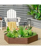 Costway Raised Garden Bed Set for Vegetable Flower Gardening Planter