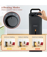 Costway 1500W Oil Filled Space Heater Electric Heater Adjustable Thermostat