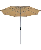 Costway 9' Patio Market Umbrella Table Aluminum Crank