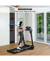 Costway 2.25HP Folding Electric Motorized Treadmill With Speaker