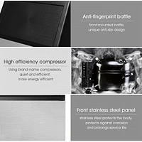 Built-In Stainless Steel Commercial 110Lbs/24H Ice Maker Portable
