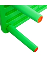 Kids Plastic Table and 4 Chairs Set Colorful Play School Home