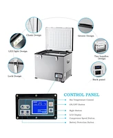 Costway 63-Quart Portable Electric Car Cooler Refrigerator / Freezer