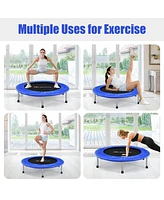 Costway 38" Mini Folding Trampoline Portable Recreational Fitness Rebounder