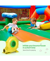 Costway Inflatable Bounce House Blower 1100W 1.5HP Air Pump Commercial Castle Slide Fan