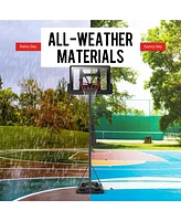 Costway Height Adjustable Portable Basketball Hoop System