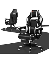 Costway Massage Gaming Chair Reclining Racing Computer Office Chair