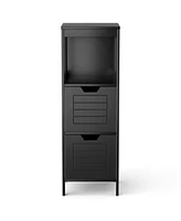 Bathroom Wooden Floor Cabinet Multifunction Storage Rack Stand Organizer