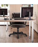 Costway Executive Leather Office Chair Adjustable Computer Desk Chair