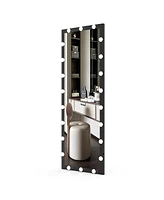 Streamdale Furniture 63x24 inch Hollywood Full Length Mirror with Lights