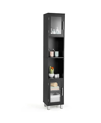 Costway 71'' Tall Tower Bathroom Storage Cabinet Organizer Display Shelves Bedroom