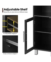 Costway 71'' Tall Tower Bathroom Storage Cabinet Organizer Display Shelves Bedroom