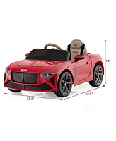 Slickblue 12V Battery Powered Licensed Bentley Bacalar Kids Ride-on Racer Car