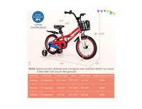 Slickblue 16 Inch Kids Bike with Removable Training Wheels