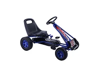 Slickblue 4 Wheels Kids Ride On Pedal Powered Bike Go Kart Racer Car Outdoor Play Toy