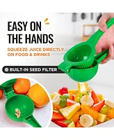 Zulay Kitchen Premium Quality Metal Orange Squeezer, Citrus Juicer, Manual Press for Extracting the Most Juice Possible
