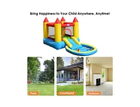 Slickblue Kids Inflatable Bounce House Castle with Balls Pool and Bag