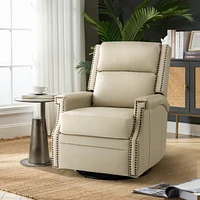 Anselm Transitional Recliner with Nailhead Trim