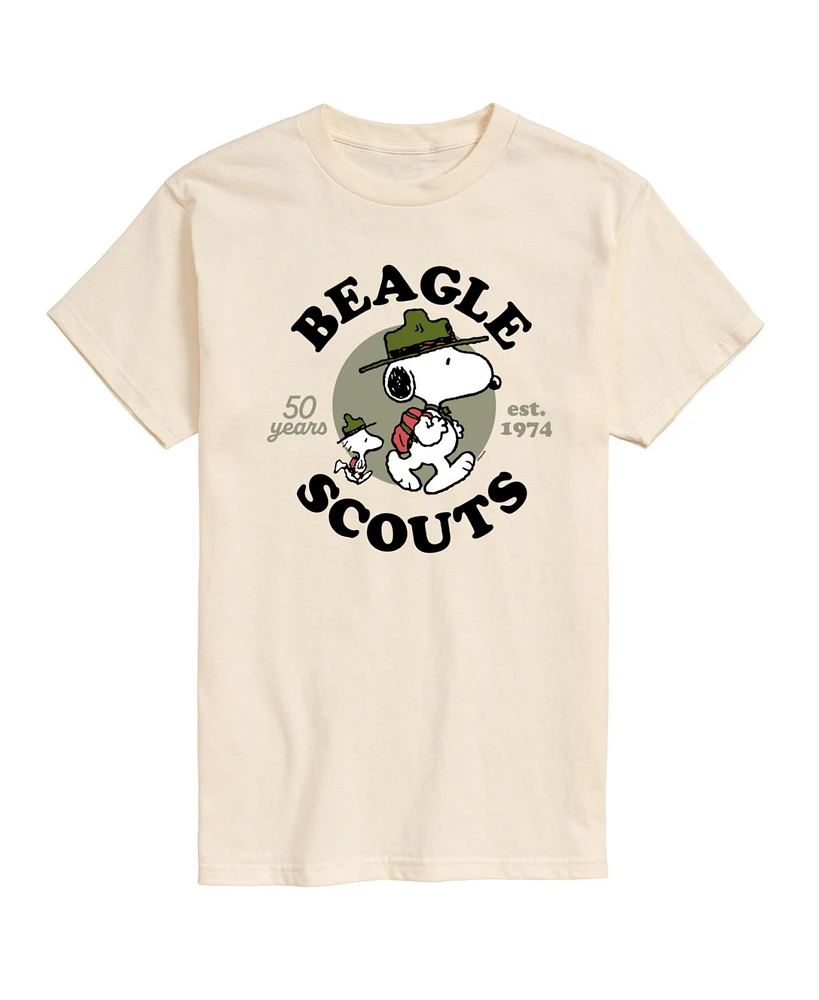 Hybrid Apparel Snoopy Woodstock Beagle Scout Men's Short Sleeve Tee