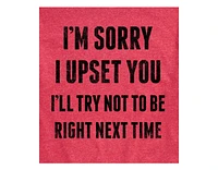 Hybrid Apparel Sorry I Upset You Men's Short Sleeve Tee