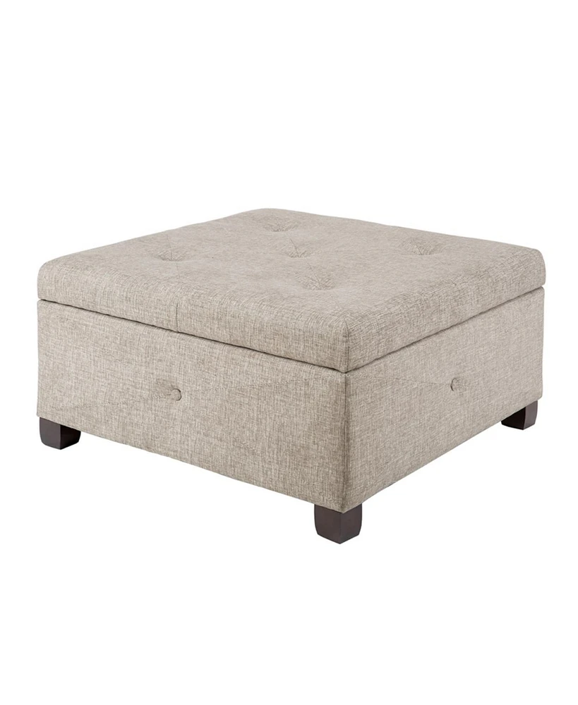 Simplie Fun Aspen Button Tufted Storage Ottoman