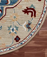 Closeout! Lr Home Rochelle Rug- 7'3"x7'3" Round Area Rug