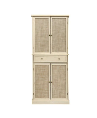 Streamdale Furniture 4 Door Cabinet With 1 Drawer, With 4 Adjustable Inner Shelves, Storage Cabinet