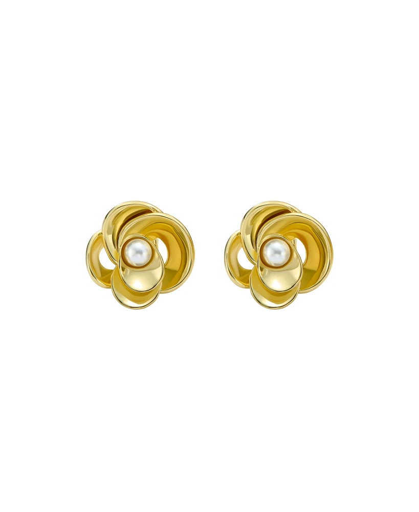 Ted Baker Jewelry Flores: Pearl Flower Statement Stud Earrings