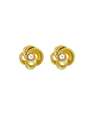 Ted Baker Jewelry Flores: Pearl Flower Statement Stud Earrings