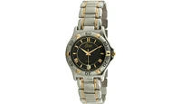 Swiss Edition Men's Two-Tone Bracelet Watch with Two Tone Gold Plated & Silver Sport Bezel